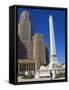 Mckinley Monument in Niagara Square, Buffalo City, New York State, USA-Richard Cummins-Framed Stretched Canvas