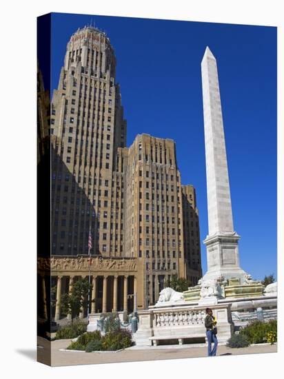 Mckinley Monument in Niagara Square, Buffalo City, New York State, USA-Richard Cummins-Stretched Canvas