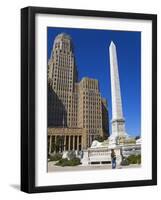 Mckinley Monument in Niagara Square, Buffalo City, New York State, USA-Richard Cummins-Framed Photographic Print