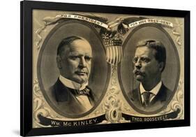 McKinley-Roosevelt Campaign Poster, 1900-Science Source-Framed Giclee Print