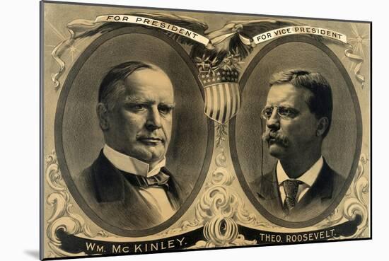 McKinley-Roosevelt Campaign Poster, 1900-Science Source-Mounted Giclee Print