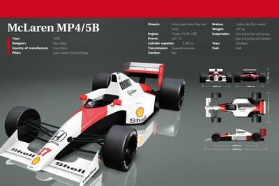McLaren MP4/5B.' Photographic Print | AllPosters.com
