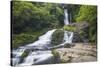 McLean Falls on the Tautuku River, Chaslands, near Papatowai, Catlins Conservation Area, Clutha dis-Ruth Tomlinson-Stretched Canvas