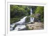 McLean Falls on the Tautuku River, Chaslands, near Papatowai, Catlins Conservation Area, Clutha dis-Ruth Tomlinson-Framed Photographic Print