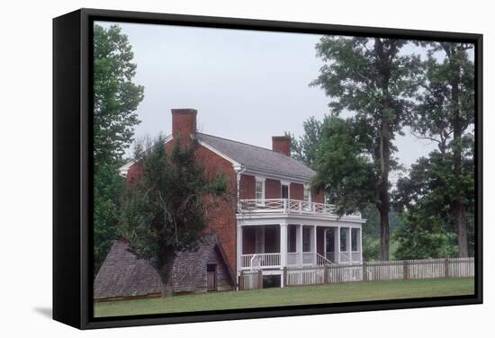 McLean House, Appomattox Court House, Virginia, Where Lee's Confederate Army Surrendered, 1865-null-Framed Stretched Canvas