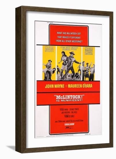 Mclintock!, 1963-null-Framed Art Print