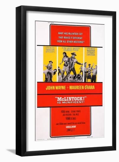 Mclintock!, 1963-null-Framed Art Print