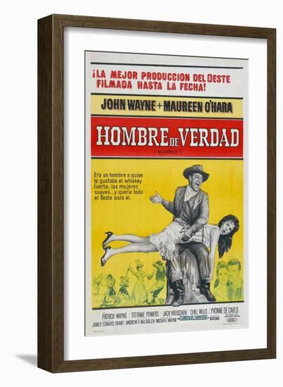 McLintock, Argentine Movie Poster, 1963-null-Framed Art Print