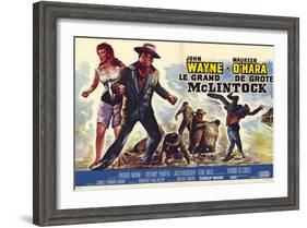 McLintock, Belgian Movie Poster, 1963-null-Framed Art Print