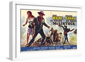 McLintock, Belgian Movie Poster, 1963-null-Framed Art Print