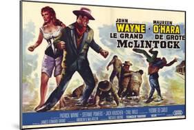 McLintock, Belgian Movie Poster, 1963-null-Mounted Art Print