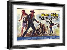 McLintock, Belgian Movie Poster, 1963-null-Framed Art Print