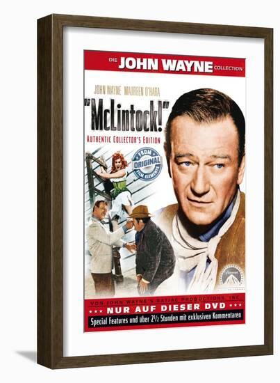 McLintock, German Movie Poster, 1963-null-Framed Art Print