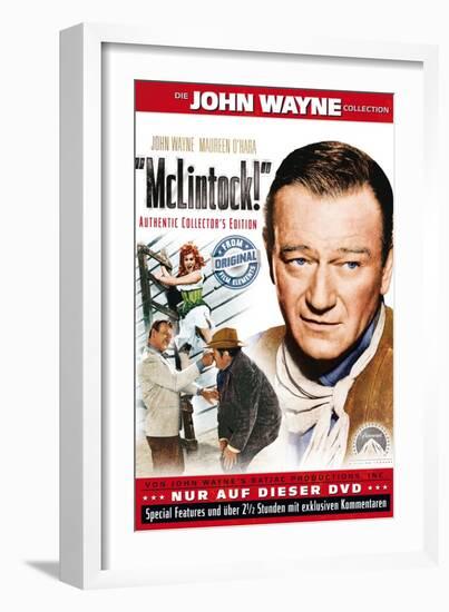 McLintock, German Movie Poster, 1963-null-Framed Art Print