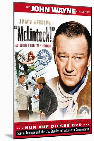 McLintock, German Movie Poster, 1963-null-Mounted Art Print