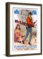 McLintock, Italian Movie Poster, 1963-null-Framed Art Print