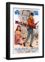 McLintock, Italian Movie Poster, 1963-null-Framed Art Print