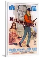 McLintock, Italian Movie Poster, 1963-null-Framed Art Print