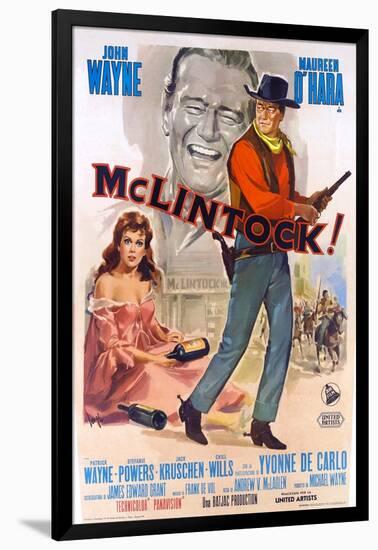 McLintock, Italian Movie Poster, 1963-null-Framed Art Print