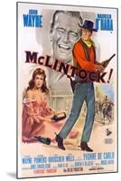 McLintock, Italian Movie Poster, 1963-null-Mounted Art Print