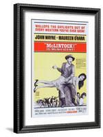 Mclintock!, John Wayne, Maureen O'Hara, Patrick Wayne, Stefanie Powers, 1963-null-Framed Art Print