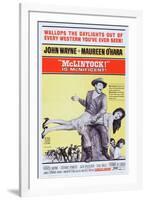 Mclintock!, John Wayne, Maureen O'Hara, Patrick Wayne, Stefanie Powers, 1963-null-Framed Art Print