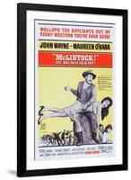 Mclintock!, John Wayne, Maureen O'Hara, Patrick Wayne, Stefanie Powers, 1963-null-Framed Art Print