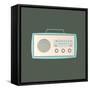 MCM Radio I-Sloane Addison  -Framed Stretched Canvas