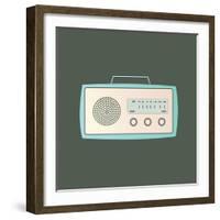 MCM Radio I-Sloane Addison  -Framed Art Print