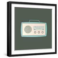 MCM Radio I-Sloane Addison  -Framed Art Print