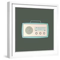 MCM Radio I-Sloane Addison  -Framed Art Print