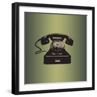 MCM Telephone-Sloane Addison  -Framed Art Print