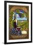 McMinnville, Oregon - Pinot Noir-Lantern Press-Framed Art Print