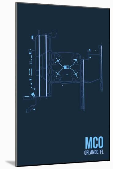 MCO Airport Layout-08 Left-Mounted Giclee Print