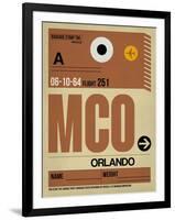 MCO Orlando Luggage Tag I-NaxArt-Framed Art Print