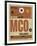 MCO Orlando Luggage Tag I-NaxArt-Framed Art Print