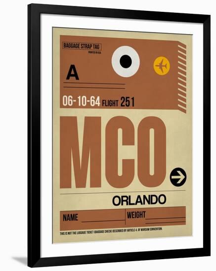 MCO Orlando Luggage Tag I-NaxArt-Framed Art Print