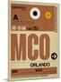 MCO Orlando Luggage Tag I-NaxArt-Mounted Art Print
