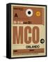 MCO Orlando Luggage Tag I-NaxArt-Framed Stretched Canvas