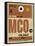 MCO Orlando Luggage Tag I-NaxArt-Framed Stretched Canvas