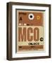 MCO Orlando Luggage Tag I-NaxArt-Framed Art Print