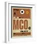 MCO Orlando Luggage Tag I-NaxArt-Framed Art Print