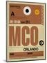 MCO Orlando Luggage Tag I-NaxArt-Mounted Art Print