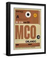 MCO Orlando Luggage Tag I-NaxArt-Framed Art Print