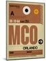 MCO Orlando Luggage Tag I-NaxArt-Mounted Art Print