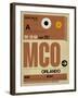 MCO Orlando Luggage Tag I-NaxArt-Framed Art Print