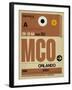 MCO Orlando Luggage Tag I-NaxArt-Framed Art Print