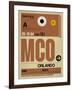 MCO Orlando Luggage Tag I-NaxArt-Framed Art Print