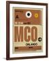 MCO Orlando Luggage Tag I-NaxArt-Framed Art Print