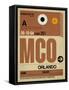 MCO Orlando Luggage Tag I-NaxArt-Framed Stretched Canvas